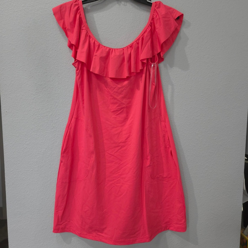 Tommy Bahama Pearl OTS Spa Dress XS Womens Pink New ruffle Pocket hole